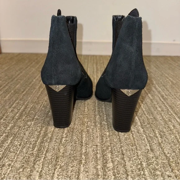 Michael Kors Suede Block Heel Ankle Booties - Picture 7 of 7
